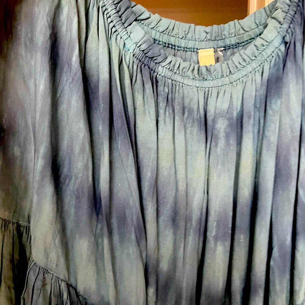 Elan Chambray BoHo ladies top size M